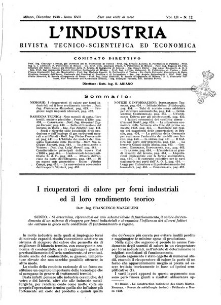 L'industria rivista tecnica ed economica illustrata