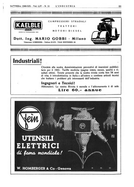 L'industria rivista tecnica ed economica illustrata