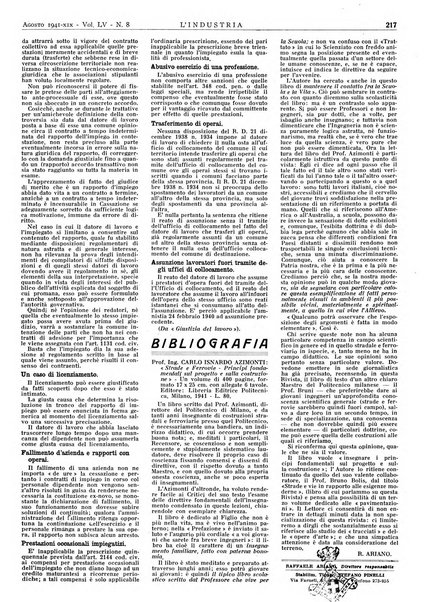 L'industria rivista tecnica ed economica illustrata