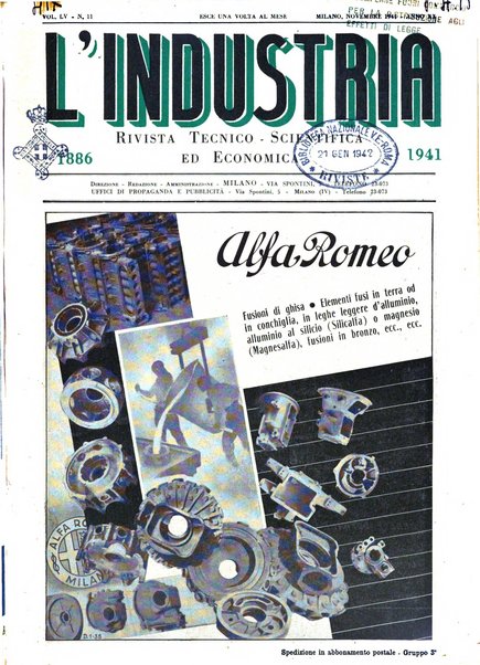 L'industria rivista tecnica ed economica illustrata