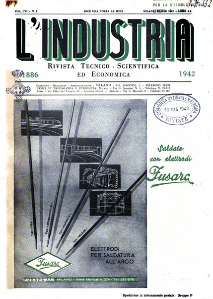 L'industria rivista tecnica ed economica illustrata