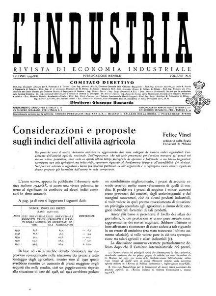 L'industria rivista tecnica ed economica illustrata