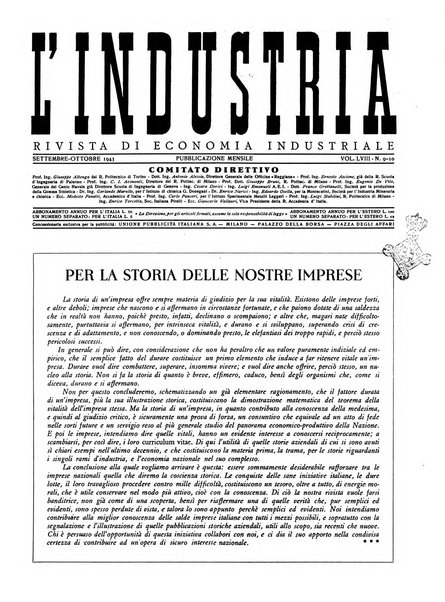 L'industria rivista tecnica ed economica illustrata