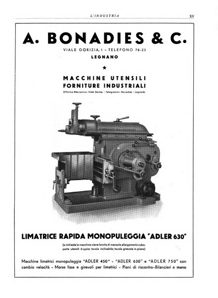 L'industria rivista tecnica ed economica illustrata