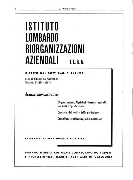 L'industria rivista tecnica ed economica illustrata