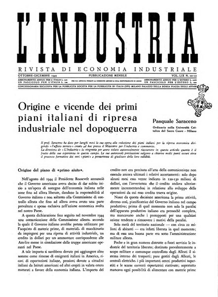 L'industria rivista tecnica ed economica illustrata