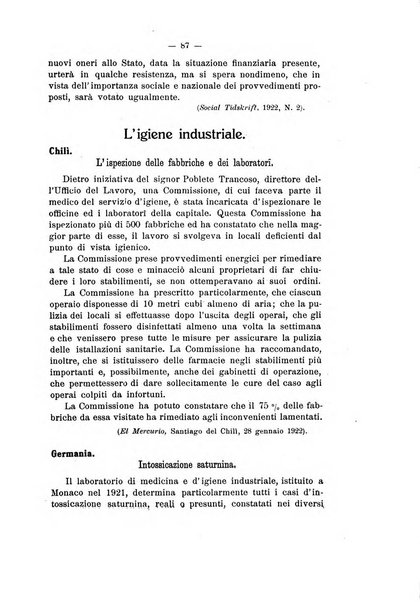 Informazioni sociali pubblicazione mensile curata dall'Ufficio corrispondente di Roma dell'Ufficio internazionale del lavoro, Ginevra