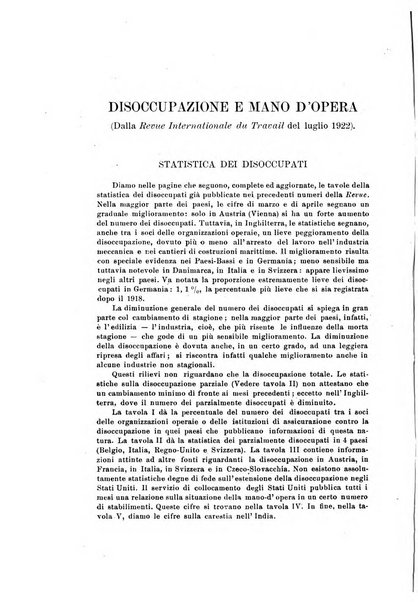 Informazioni sociali pubblicazione mensile curata dall'Ufficio corrispondente di Roma dell'Ufficio internazionale del lavoro, Ginevra