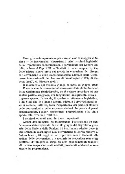 Informazioni sociali pubblicazione mensile curata dall'Ufficio corrispondente di Roma dell'Ufficio internazionale del lavoro, Ginevra