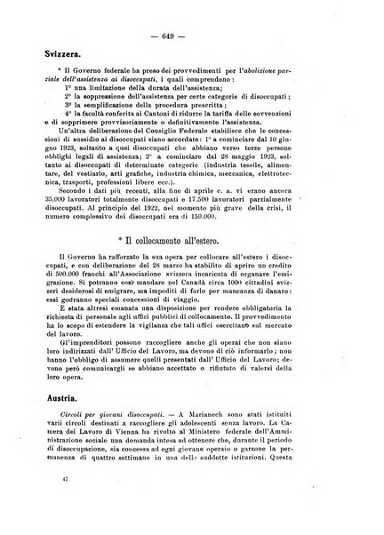 Informazioni sociali pubblicazione mensile curata dall'Ufficio corrispondente di Roma dell'Ufficio internazionale del lavoro, Ginevra