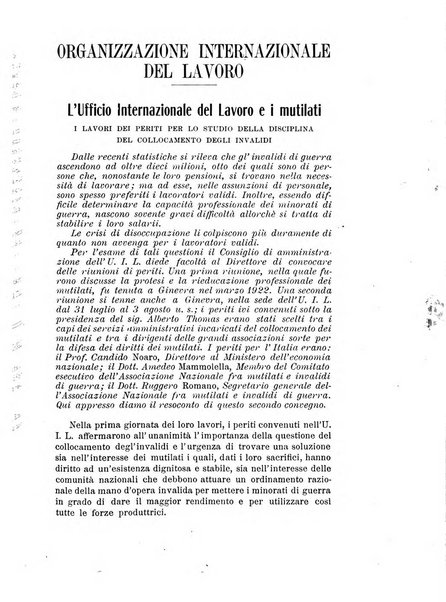 Informazioni sociali pubblicazione mensile curata dall'Ufficio corrispondente di Roma dell'Ufficio internazionale del lavoro, Ginevra