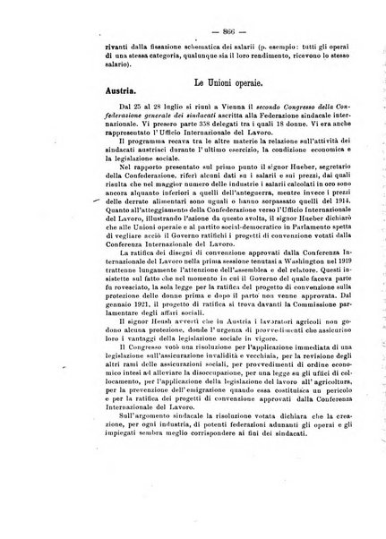 Informazioni sociali pubblicazione mensile curata dall'Ufficio corrispondente di Roma dell'Ufficio internazionale del lavoro, Ginevra