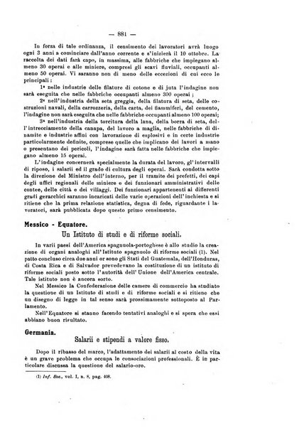 Informazioni sociali pubblicazione mensile curata dall'Ufficio corrispondente di Roma dell'Ufficio internazionale del lavoro, Ginevra