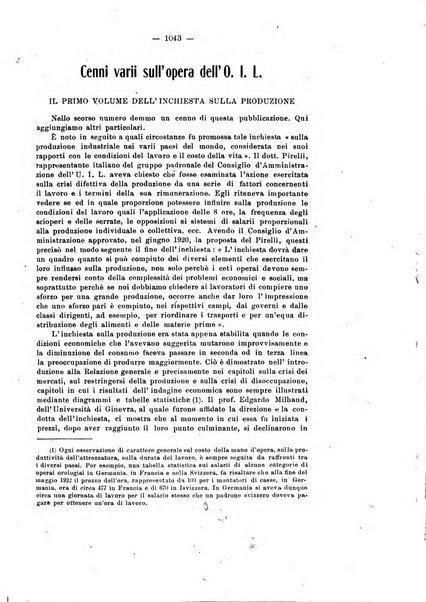 Informazioni sociali pubblicazione mensile curata dall'Ufficio corrispondente di Roma dell'Ufficio internazionale del lavoro, Ginevra