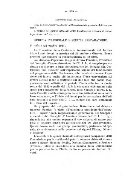 Informazioni sociali pubblicazione mensile curata dall'Ufficio corrispondente di Roma dell'Ufficio internazionale del lavoro, Ginevra