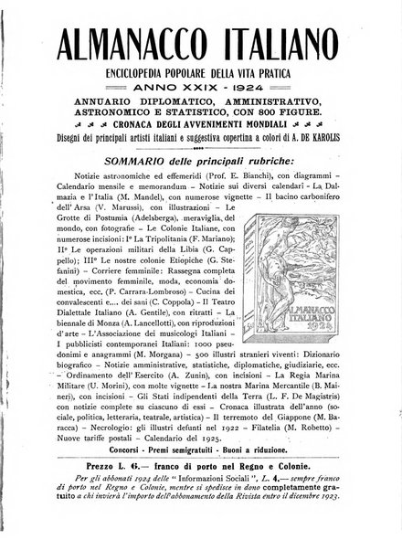 Informazioni sociali pubblicazione mensile curata dall'Ufficio corrispondente di Roma dell'Ufficio internazionale del lavoro, Ginevra