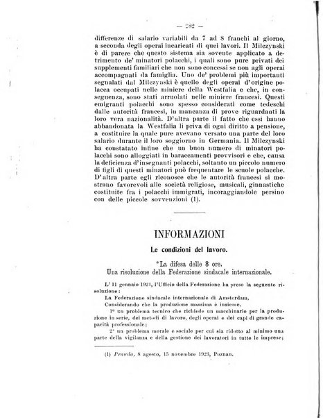 Informazioni sociali pubblicazione mensile curata dall'Ufficio corrispondente di Roma dell'Ufficio internazionale del lavoro, Ginevra