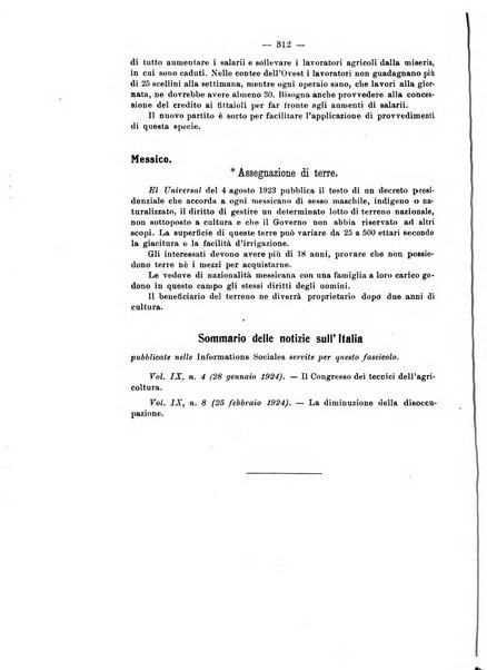 Informazioni sociali pubblicazione mensile curata dall'Ufficio corrispondente di Roma dell'Ufficio internazionale del lavoro, Ginevra