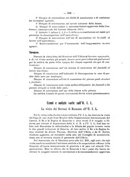 Informazioni sociali pubblicazione mensile curata dall'Ufficio corrispondente di Roma dell'Ufficio internazionale del lavoro, Ginevra