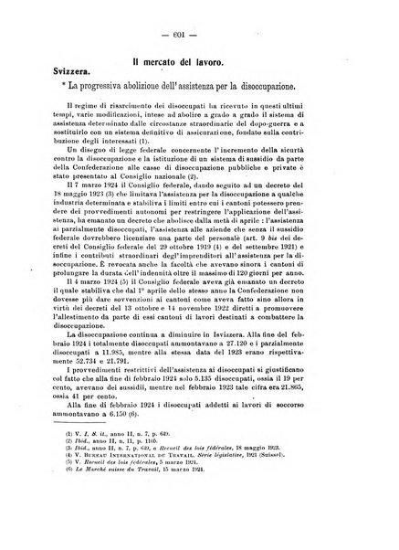 Informazioni sociali pubblicazione mensile curata dall'Ufficio corrispondente di Roma dell'Ufficio internazionale del lavoro, Ginevra