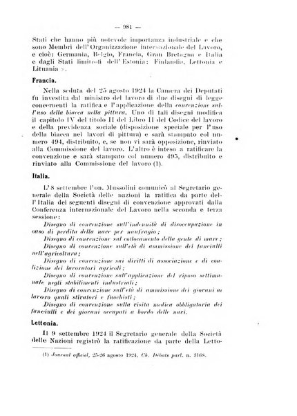 Informazioni sociali pubblicazione mensile curata dall'Ufficio corrispondente di Roma dell'Ufficio internazionale del lavoro, Ginevra