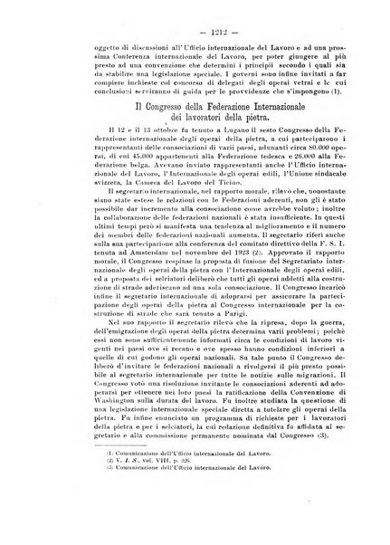 Informazioni sociali pubblicazione mensile curata dall'Ufficio corrispondente di Roma dell'Ufficio internazionale del lavoro, Ginevra