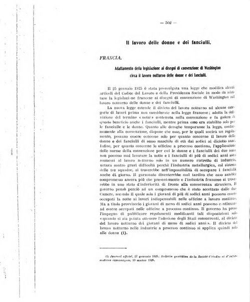 Informazioni sociali pubblicazione mensile curata dall'Ufficio corrispondente di Roma dell'Ufficio internazionale del lavoro, Ginevra