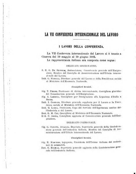 Informazioni sociali pubblicazione mensile curata dall'Ufficio corrispondente di Roma dell'Ufficio internazionale del lavoro, Ginevra