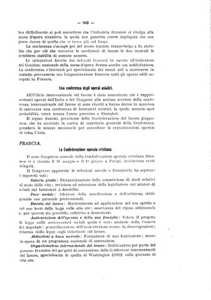 Informazioni sociali pubblicazione mensile curata dall'Ufficio corrispondente di Roma dell'Ufficio internazionale del lavoro, Ginevra