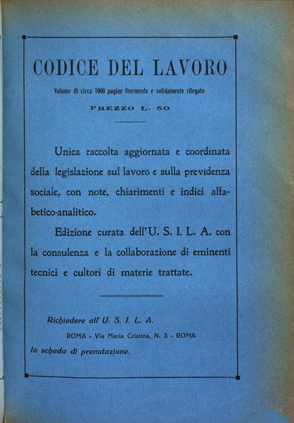 Informazioni sociali pubblicazione mensile curata dall'Ufficio corrispondente di Roma dell'Ufficio internazionale del lavoro, Ginevra