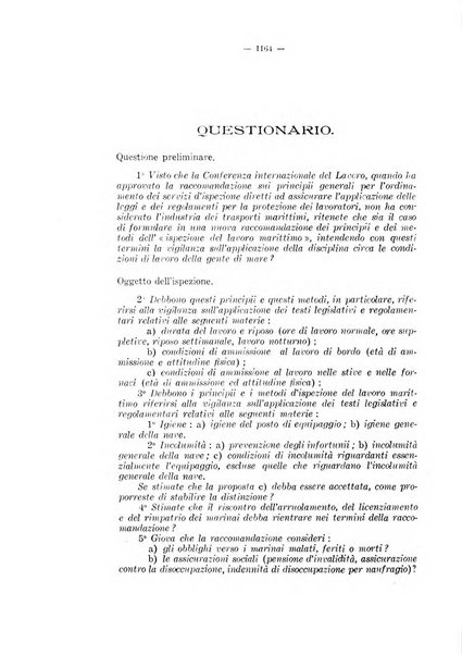 Informazioni sociali pubblicazione mensile curata dall'Ufficio corrispondente di Roma dell'Ufficio internazionale del lavoro, Ginevra