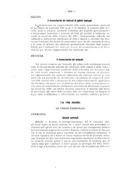 Informazioni sociali pubblicazione mensile curata dall'Ufficio corrispondente di Roma dell'Ufficio internazionale del lavoro, Ginevra