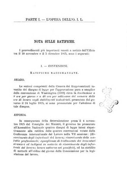 Informazioni sociali pubblicazione mensile curata dall'Ufficio corrispondente di Roma dell'Ufficio internazionale del lavoro, Ginevra