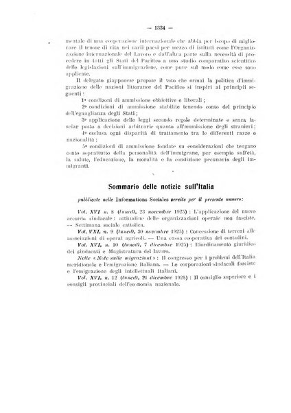 Informazioni sociali pubblicazione mensile curata dall'Ufficio corrispondente di Roma dell'Ufficio internazionale del lavoro, Ginevra