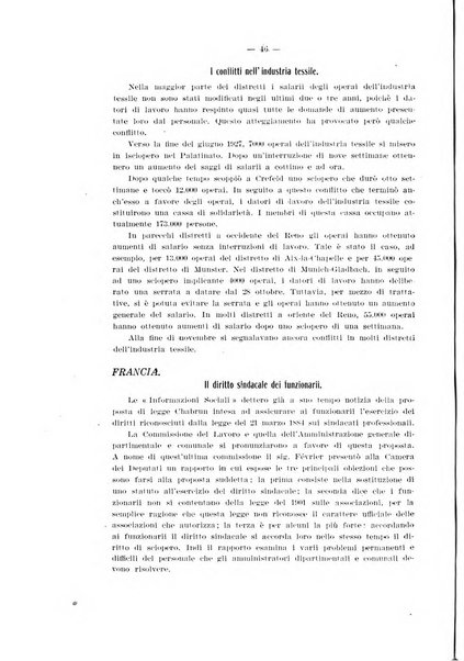 Informazioni sociali pubblicazione mensile curata dall'Ufficio corrispondente di Roma dell'Ufficio internazionale del lavoro, Ginevra