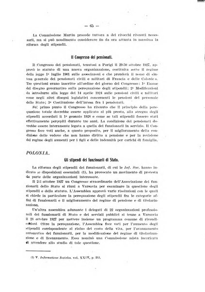 Informazioni sociali pubblicazione mensile curata dall'Ufficio corrispondente di Roma dell'Ufficio internazionale del lavoro, Ginevra