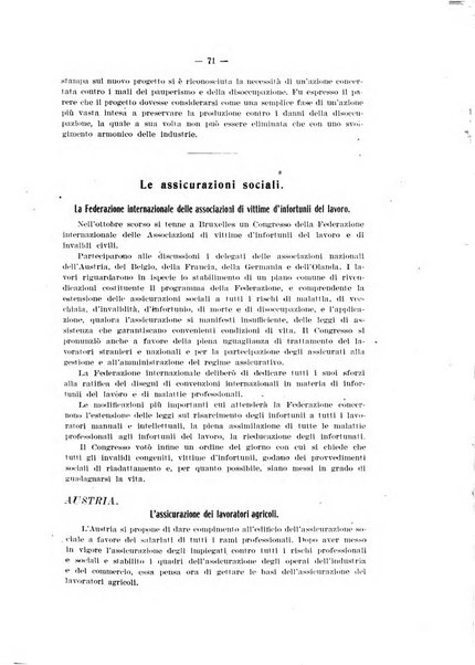 Informazioni sociali pubblicazione mensile curata dall'Ufficio corrispondente di Roma dell'Ufficio internazionale del lavoro, Ginevra