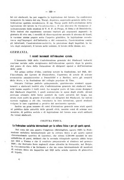 Informazioni sociali pubblicazione mensile curata dall'Ufficio corrispondente di Roma dell'Ufficio internazionale del lavoro, Ginevra