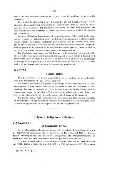 Informazioni sociali pubblicazione mensile curata dall'Ufficio corrispondente di Roma dell'Ufficio internazionale del lavoro, Ginevra