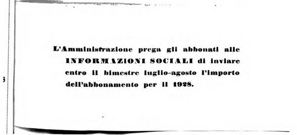 Informazioni sociali pubblicazione mensile curata dall'Ufficio corrispondente di Roma dell'Ufficio internazionale del lavoro, Ginevra