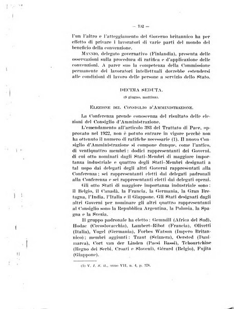 Informazioni sociali pubblicazione mensile curata dall'Ufficio corrispondente di Roma dell'Ufficio internazionale del lavoro, Ginevra