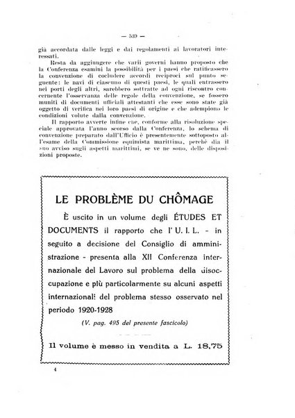 Informazioni sociali pubblicazione mensile curata dall'Ufficio corrispondente di Roma dell'Ufficio internazionale del lavoro, Ginevra