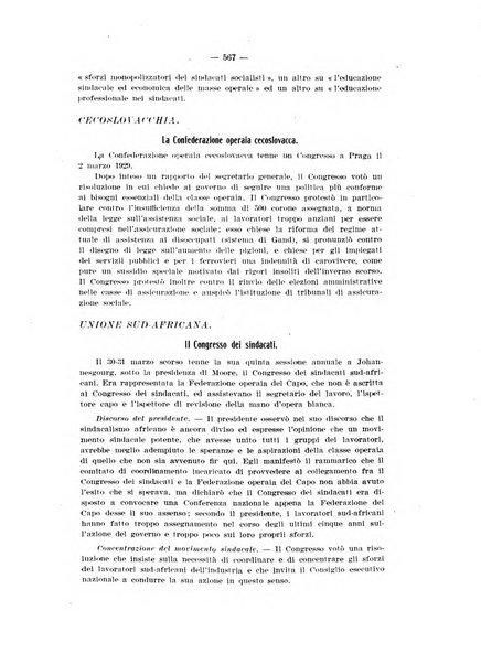 Informazioni sociali pubblicazione mensile curata dall'Ufficio corrispondente di Roma dell'Ufficio internazionale del lavoro, Ginevra