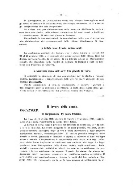 Informazioni sociali pubblicazione mensile curata dall'Ufficio corrispondente di Roma dell'Ufficio internazionale del lavoro, Ginevra