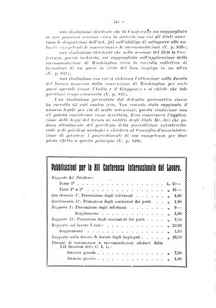 Informazioni sociali pubblicazione mensile curata dall'Ufficio corrispondente di Roma dell'Ufficio internazionale del lavoro, Ginevra