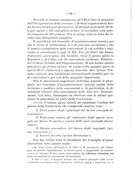 Informazioni sociali pubblicazione mensile curata dall'Ufficio corrispondente di Roma dell'Ufficio internazionale del lavoro, Ginevra