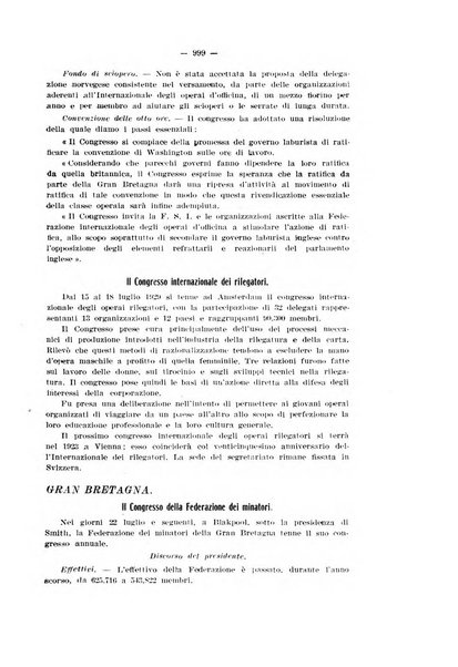 Informazioni sociali pubblicazione mensile curata dall'Ufficio corrispondente di Roma dell'Ufficio internazionale del lavoro, Ginevra