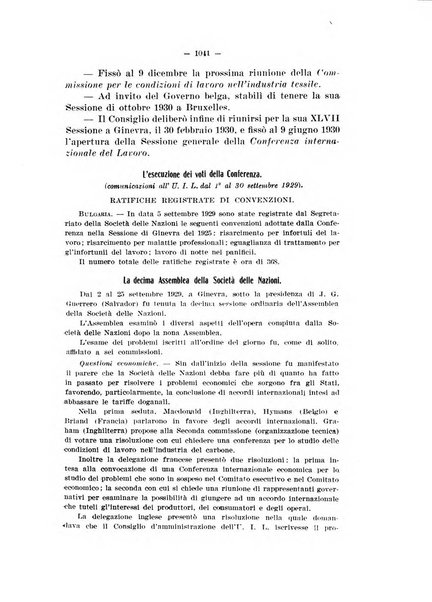 Informazioni sociali pubblicazione mensile curata dall'Ufficio corrispondente di Roma dell'Ufficio internazionale del lavoro, Ginevra