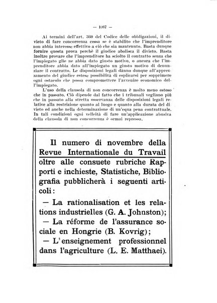 Informazioni sociali pubblicazione mensile curata dall'Ufficio corrispondente di Roma dell'Ufficio internazionale del lavoro, Ginevra