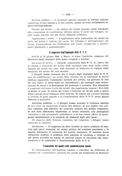 Informazioni sociali pubblicazione mensile curata dall'Ufficio corrispondente di Roma dell'Ufficio internazionale del lavoro, Ginevra